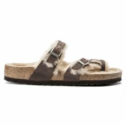 Wholesale 🔥 Birkenstock Mayari Shearling Oiled Leather Habana ❤️ 16 Wholesale 🔥 Birkenstock Mayari Shearling Oiled Leather Habana ❤️ -women-sandals sale 1020299 side