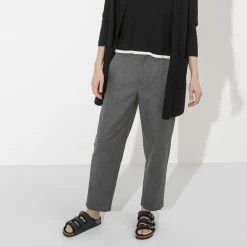 Coupon 🔥 Birkenstock Florida Fresh Shearling Oiled Leather Black ✔️ -women-sandals sale 1020319 f look f