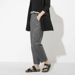 Hot Sale 🌟 Birkenstock Mayari Shearling Oiled Leather Black 🧨 -women-sandals sale 1020350 f look f