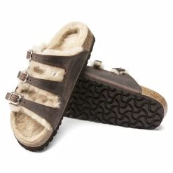 Flash Sale 🤩 Birkenstock Florida Fresh Shearling Oiled Leather Habana 🤩 -women-sandals sale 1020384 sole