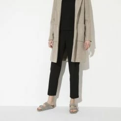 New 👏 Birkenstock Arizona Suede Leather Stone Coin 🌟 -women-sandals sale 1020507 f look f