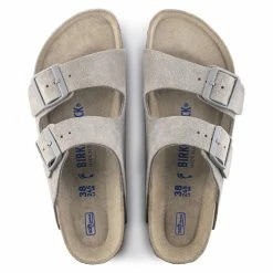New 👏 Birkenstock Arizona Suede Leather Stone Coin 🌟 -women-sandals sale 1020507 top