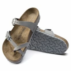 Promo 🔔 Birkenstock Mayari Nubuck Leather Dove Gray 🎉 -women-sandals sale 1020908 sole