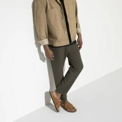 Wholesale 🧨 Birkenstock Lugano Suede Leather Mink ❤️ -women-sandals sale 1020931 f look m