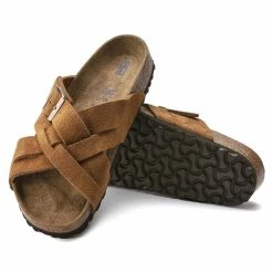 Wholesale 🧨 Birkenstock Lugano Suede Leather Mink ❤️ -women-sandals sale 1020931 sole