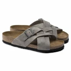 Cheapest ✔️ Birkenstock Lugano Suede Leather Stone Coin ❤️ 13 Cheapest ✔️ Birkenstock Lugano Suede Leather Stone Coin ❤️ -women-sandals sale 1020932 pair