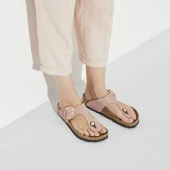 Cheap ๐ Birkenstock Nubuck Leather Old Rose ๐ 12 Cheap ๐ Birkenstock Nubuck Leather Old Rose ๐ -women-sandals sale 1020947 f closeup f