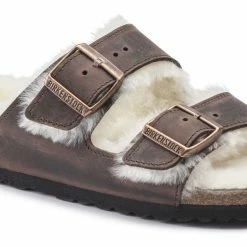 Hot Sale 🎁 Birkenstock Arizona Shearling Oiled Leather Habana 🛒 -women-sandals sale 1021049 detail 1