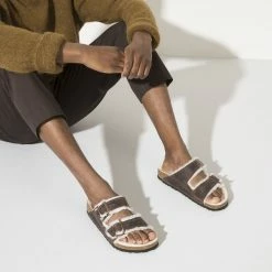 Hot Sale 🎁 Birkenstock Arizona Shearling Oiled Leather Habana 🛒 -women-sandals sale 1021049 f look m