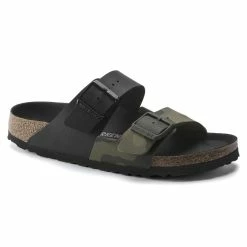 Best deal 👏 Birkenstock Arizona Split Birko-Flor Black/Desert Soil Camo Green Black/Desert Soil Camo Green 😀