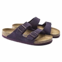 Flash Sale ❤️ Birkenstock Arizona Suede Leather Wine 😉 -women-sandals sale 1021195 pair
