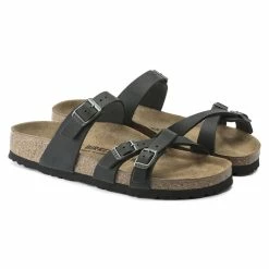 Discount ๐ Birkenstock Franca Oiled Leather Black ๐ 15 Discount ๐ Birkenstock Franca Oiled Leather Black ๐ -women-sandals sale 1021203 pair