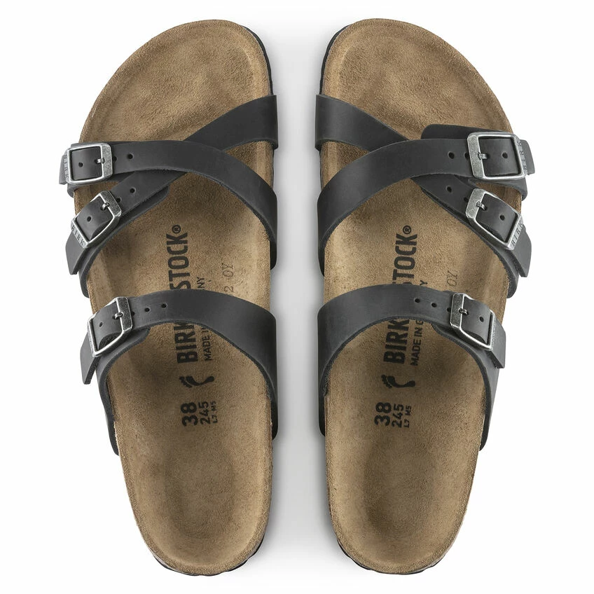 Discount ๐ Birkenstock Franca Oiled Leather Black ๐ 6 Discount ๐ Birkenstock Franca Oiled Leather Black ๐ - Image 6