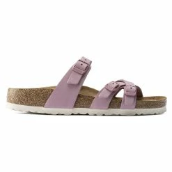 New 🔔 Birkenstock Franca Nubuck Leather Orchid ✔️ -women-sandals sale 1021436 side