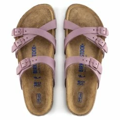 New 🔔 Birkenstock Franca Nubuck Leather Orchid ✔️ -women-sandals sale 1021436 top