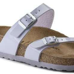 Best Pirce 🔔 Birkenstock Mayari Birko-Flor Patent Purple Fog Purple Fog 🎉 -women-sandals sale 1021441 detail 1