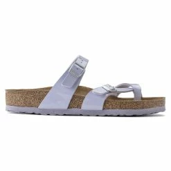 Best Pirce 🔔 Birkenstock Mayari Birko-Flor Patent Purple Fog Purple Fog 🎉 -women-sandals sale 1021441 side