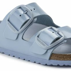 Cheapest 🎁 Birkenstock Natural Leather Patent High Shine Dusty Blue 🔔 -women-sandals sale 1021472 detail 1