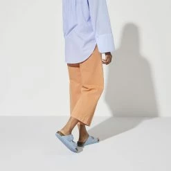 Cheapest 🎁 Birkenstock Natural Leather Patent High Shine Dusty Blue 🔔 -women-sandals sale 1021472 f look f