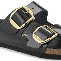 Best Pirce ✨ Birkenstock Arizona Natural Leather Patent High Shine Black 😀 -women-sandals sale 1021476 detail 1