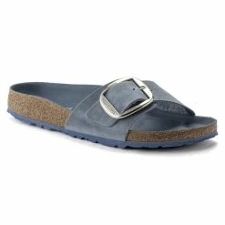 Coupon 💯 Birkenstock Madrid Oiled Leather Dusty Blue ✨