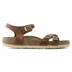 Deals 🤩 Birkenstock Kumba Oiled Leather Cognac ✨ -women-sandals sale 1021489 side