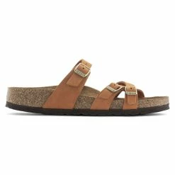 Flash Sale 🌟 Birkenstock Franca Nubuck Leather Pecan 🤩 -women-sandals sale 1021490 side