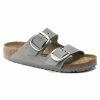 Deals 🎉 Birkenstock Arizona Big Buckle Nubuck Leather Dove Gray 🎁