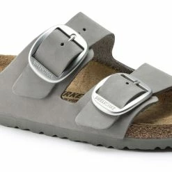 Deals 🎉 Birkenstock Arizona Big Buckle Nubuck Leather Dove Gray 🎁 -women-sandals sale 1022154 detail 1