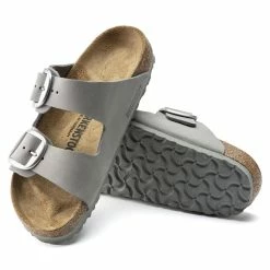 Deals 🎉 Birkenstock Arizona Big Buckle Nubuck Leather Dove Gray 🎁 -women-sandals sale 1022154 sole