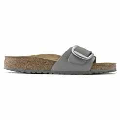 Top 10 ❤️ Birkenstock Madrid Nubuck Leather Dove Gray Dove Gray 🌟 -women-sandals sale 1022176 side