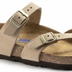 Best Pirce 👍 Birkenstock Mayari Nubuck Leather Sandcastle 👏 -women-sandals sale 1022212 detail 1