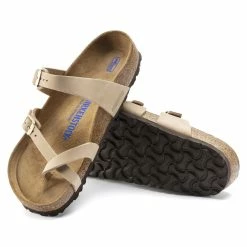 Best Pirce 👍 Birkenstock Mayari Nubuck Leather Sandcastle 👏 -women-sandals sale 1022212 sole