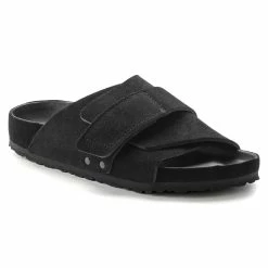 Outlet 🤩 Birkenstock Kyoto Suede Leather Black ⌛