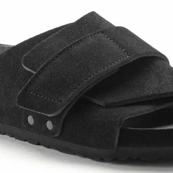 Outlet 🤩 Birkenstock Kyoto Suede Leather Black ⌛ -women-sandals sale 1022306 detail 1
