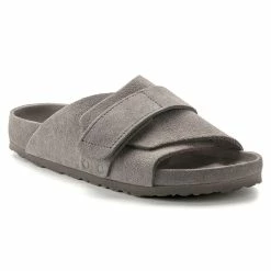 Buy ๐ฅ Birkenstock Kyoto Suede Leather Gray Taupe โค๏ธ