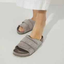 Buy 🔥 Birkenstock Kyoto Suede Leather Gray Taupe ❤️ -women-sandals sale 1022329 detail 9