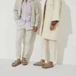 Cheapest ✨ Birkenstock Arizona Natural Leather/Suede Gray Taupe ❤️ -women-sandals sale 1022417 detail 7