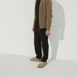 Cheapest ✨ Birkenstock Arizona Natural Leather/Suede Gray Taupe ❤️ -women-sandals sale 1022417 f look m