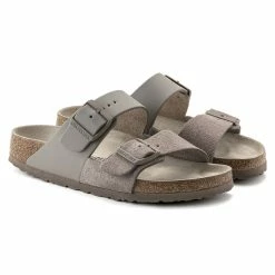 Cheapest ✨ Birkenstock Arizona Natural Leather/Suede Gray Taupe ❤️ -women-sandals sale 1022417 pair