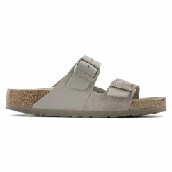 Cheapest ✨ Birkenstock Arizona Natural Leather/Suede Gray Taupe ❤️ -women-sandals sale 1022417 side