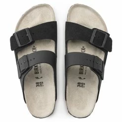 Hot Sale 💯 Birkenstock Arizona Natural Leather/Suede Black 😀 -women-sandals sale 1022437 top