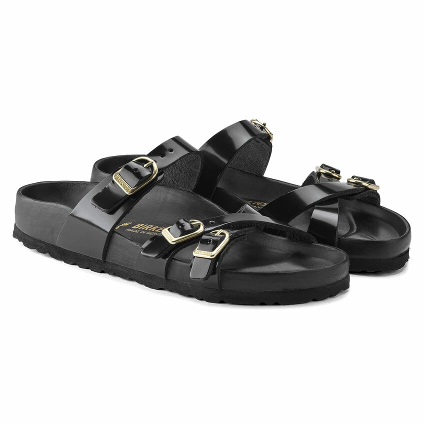 Best Sale ๐ Birkenstock Franca Natural Leather High Shine Black ๐ 7 Best Sale ๐ Birkenstock Franca Natural Leather High Shine Black ๐ - Image 7