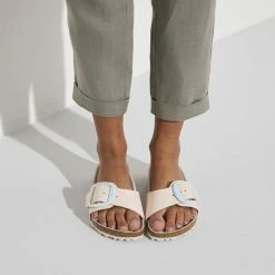 Cheapest 👏 Birkenstock Madrid Big Buckle Madrid Natural Leather Light Rose 😉 -women-sandals sale 1022567 f closeup f