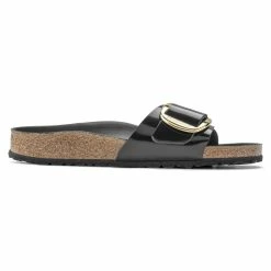 Budget ๐ฅฐ Birkenstock Madrid Natural Leather Patent High Shine Black ๐ฏ 17 Budget ๐ฅฐ Birkenstock Madrid Natural Leather Patent High Shine Black ๐ฏ -women-sandals sale 1022650 side