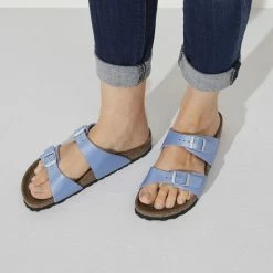 Best deal 💯 Birkenstock Sydney Birko-Flor Graceful Riviera Blue 🥰 -women-sandals sale 1022794 f closeup f