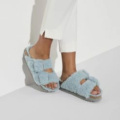 Best reviews of ❤️ Papillio Arizona Big Buckle Teddy Faded Aqua 🥰 -women-sandals sale 1022813 f closeup f