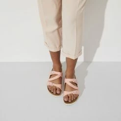 Discount 😀 Birkenstock Salina Birko-Flor Coral Peach ⭐ 12 Discount 😀 Birkenstock Salina Birko-Flor Coral Peach ⭐ -women-sandals sale 1022824 f closeup f
