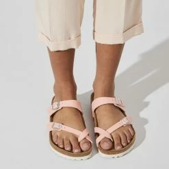 Best Pirce ⭐ Birkenstock Mayari Birko-Flor Coral Peach 🧨 -women-sandals sale 1022832 f closeup f
