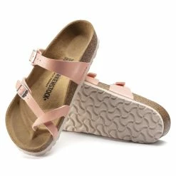 Best Pirce ⭐ Birkenstock Mayari Birko-Flor Coral Peach 🧨 -women-sandals sale 1022832 sole